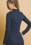 Cropped BBL Jacket Navy
