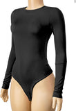 Laura Long Sleeve Bodysuit (Black)