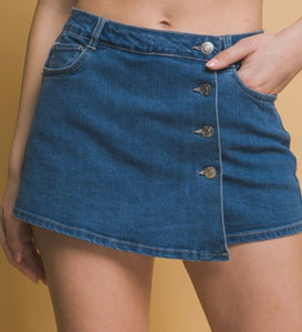 Denim Skort