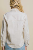 Gabby Denim Jacket Oversized (White)