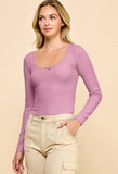 Aileen Long Sleeve Top (Pink)