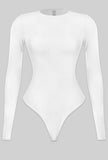 Laura Long Sleeve Bodysuit (Ivory)