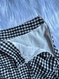 Harlow Plaid Skirt (Cream/Black)