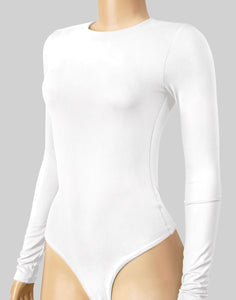 Laura Long Sleeve Bodysuit (Ivory)