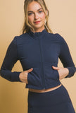 Cropped BBL Jacket Navy
