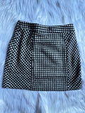 Harlow Plaid Skirt (Cream/Black)