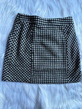 Harlow Plaid Skirt (Cream/Black)