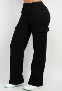 Lucy Flared Sweatpants (Black)