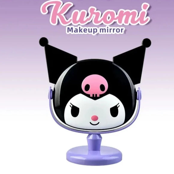 Kuromi Desk Mirror (Purple Stand)