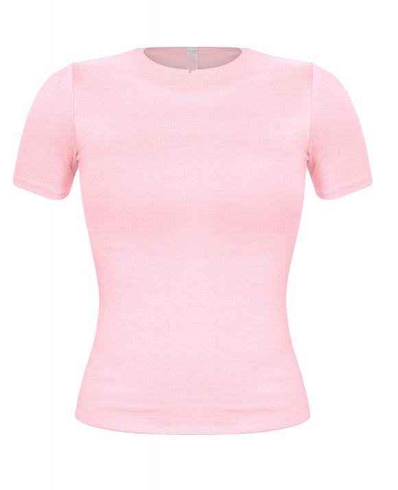 Evelyn Short Sleeve (Pink)