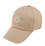 Smiley Face Cap 🧢 (Khaki)