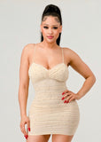 Cream Pearl Dress