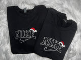 NikeXSantaHat Crewneck (BLACK)