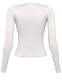 Evelyn Long Sleeve Top (Ivory)