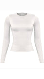 Evelyn Long Sleeve Top (Ivory)