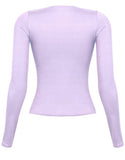 Evelyn Long Sleeve Top (Lavender)