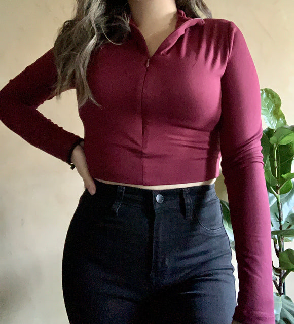 Amanda Top Burgundy